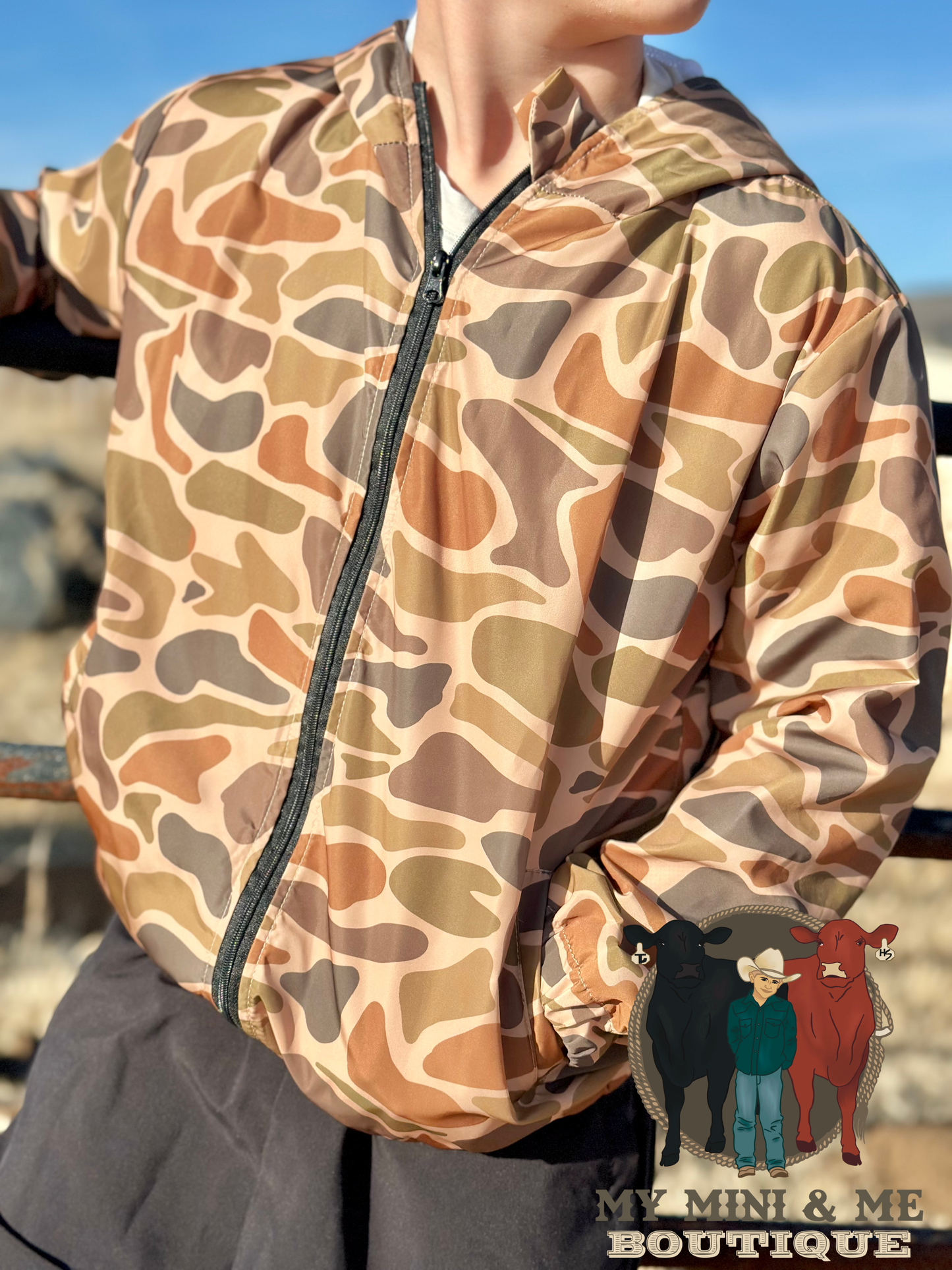 Old School Duck Camo Rain Jacket