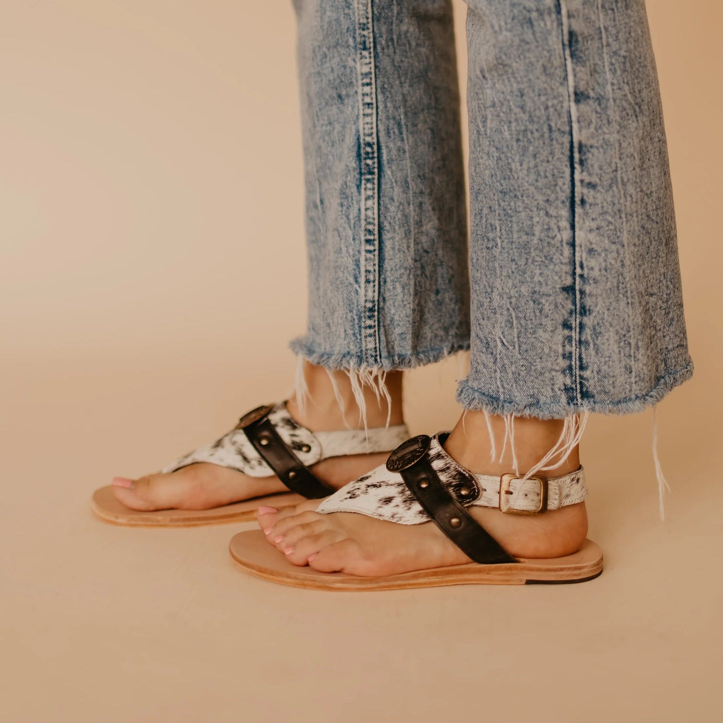 Connie Cowhide Sandal