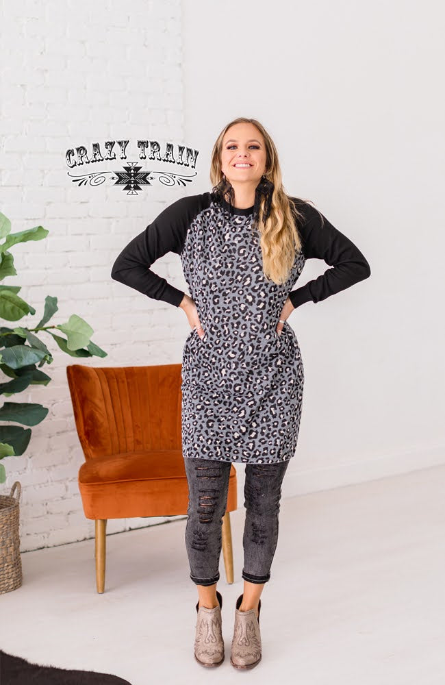 Monochrome Meow Dress