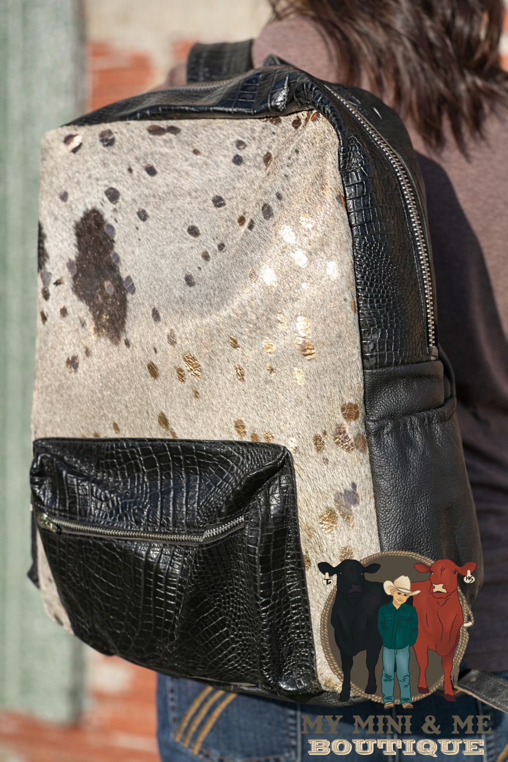 Genuine Cowhide & Leather Backpack