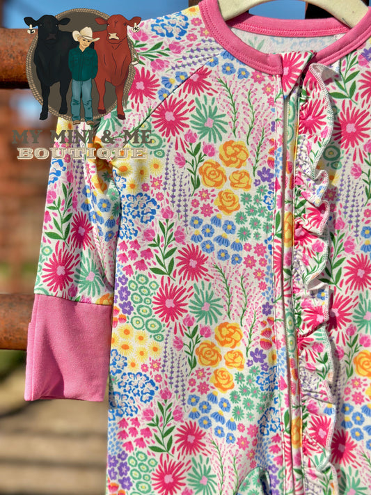 Bloom Ruffle Convertible Zip Romper