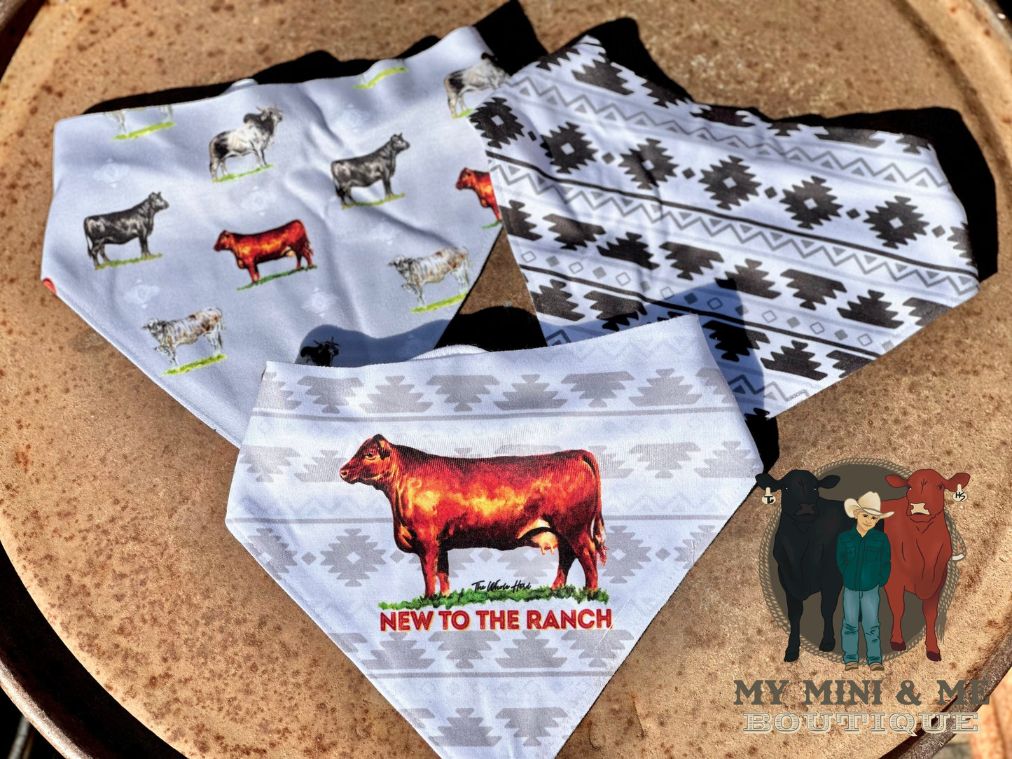 New To The Ranch Drool Bib Set