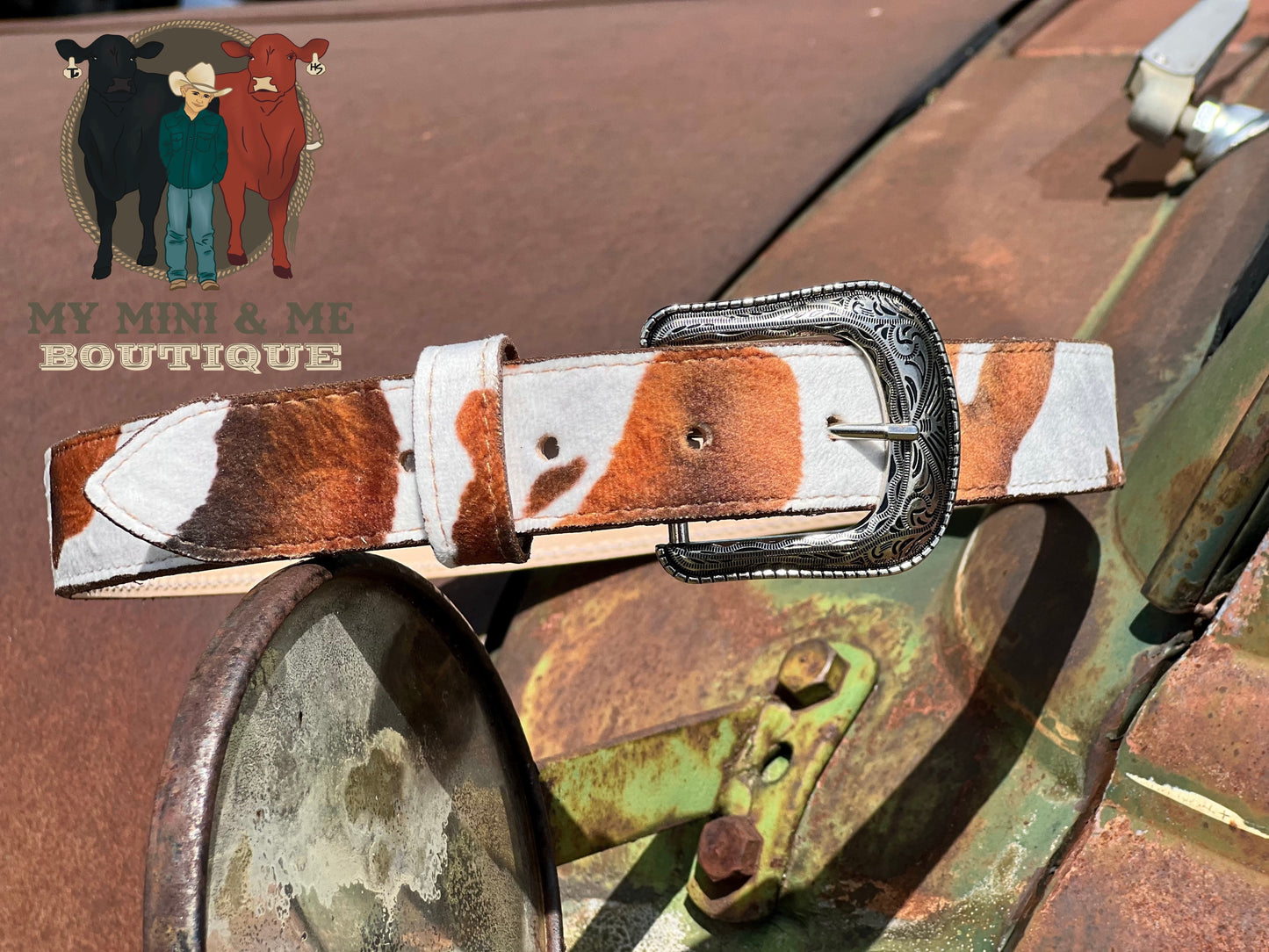 Cow Print Belts