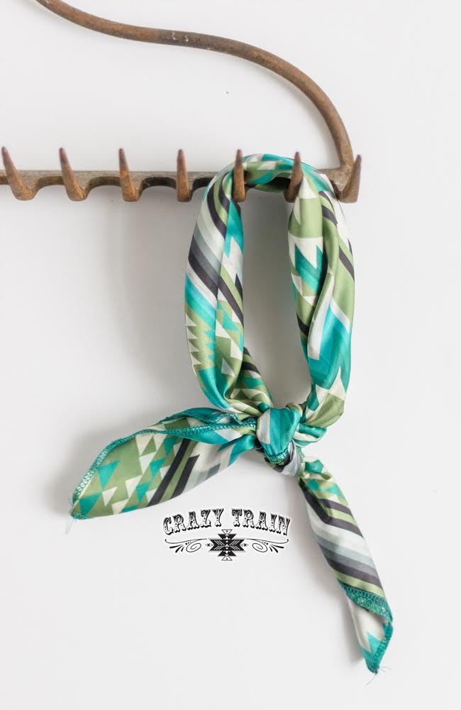 Olive Aztec Kids Wild Rag