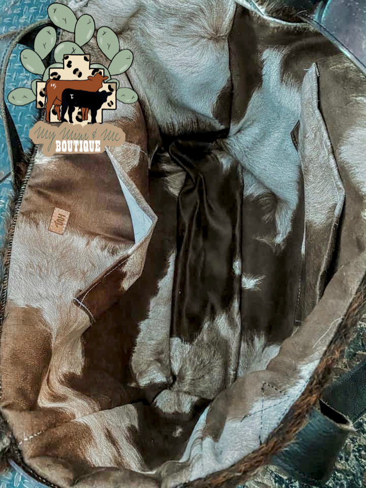 Cowhide Diaper Bag