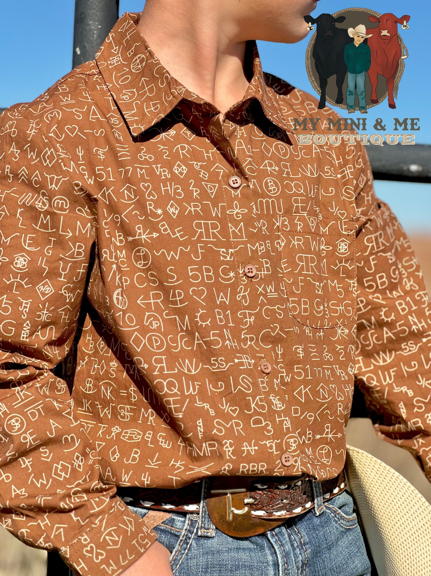 Brand Yur Cattle Long Sleeve Button Up