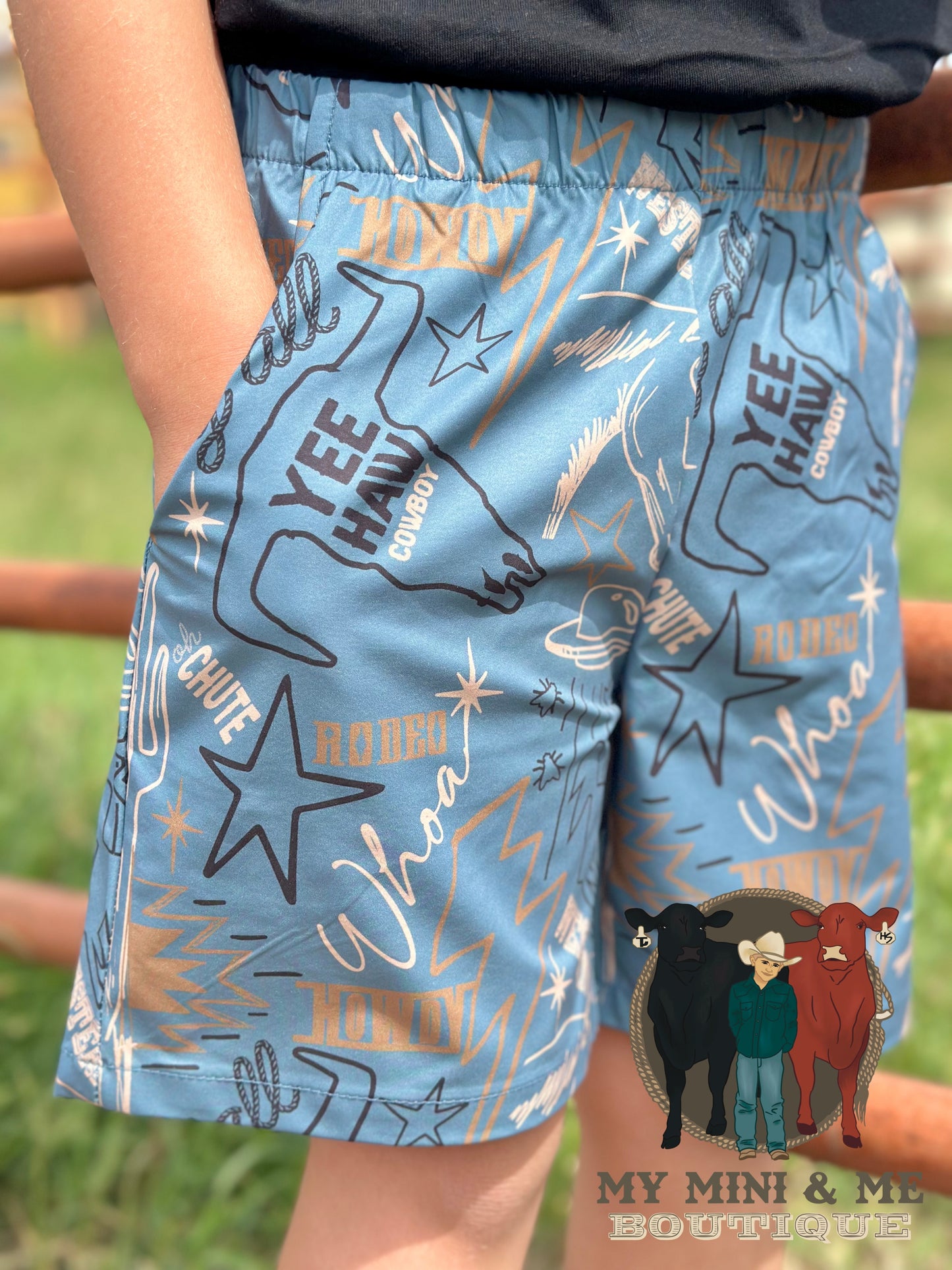 Knarly Cowboy Hybrid Board Shorts