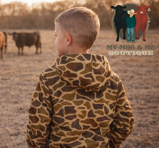 Old School Duck Camo Rain Jacket