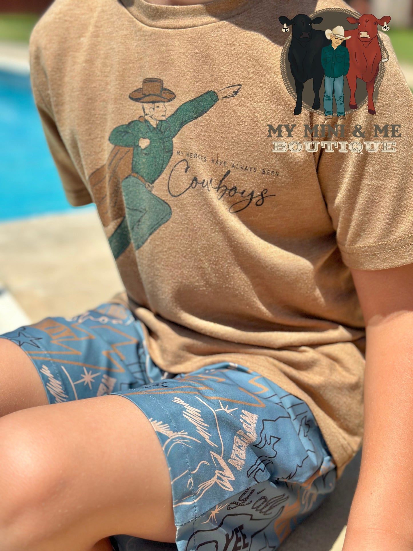 Knarly Cowboy Hybrid Board Shorts