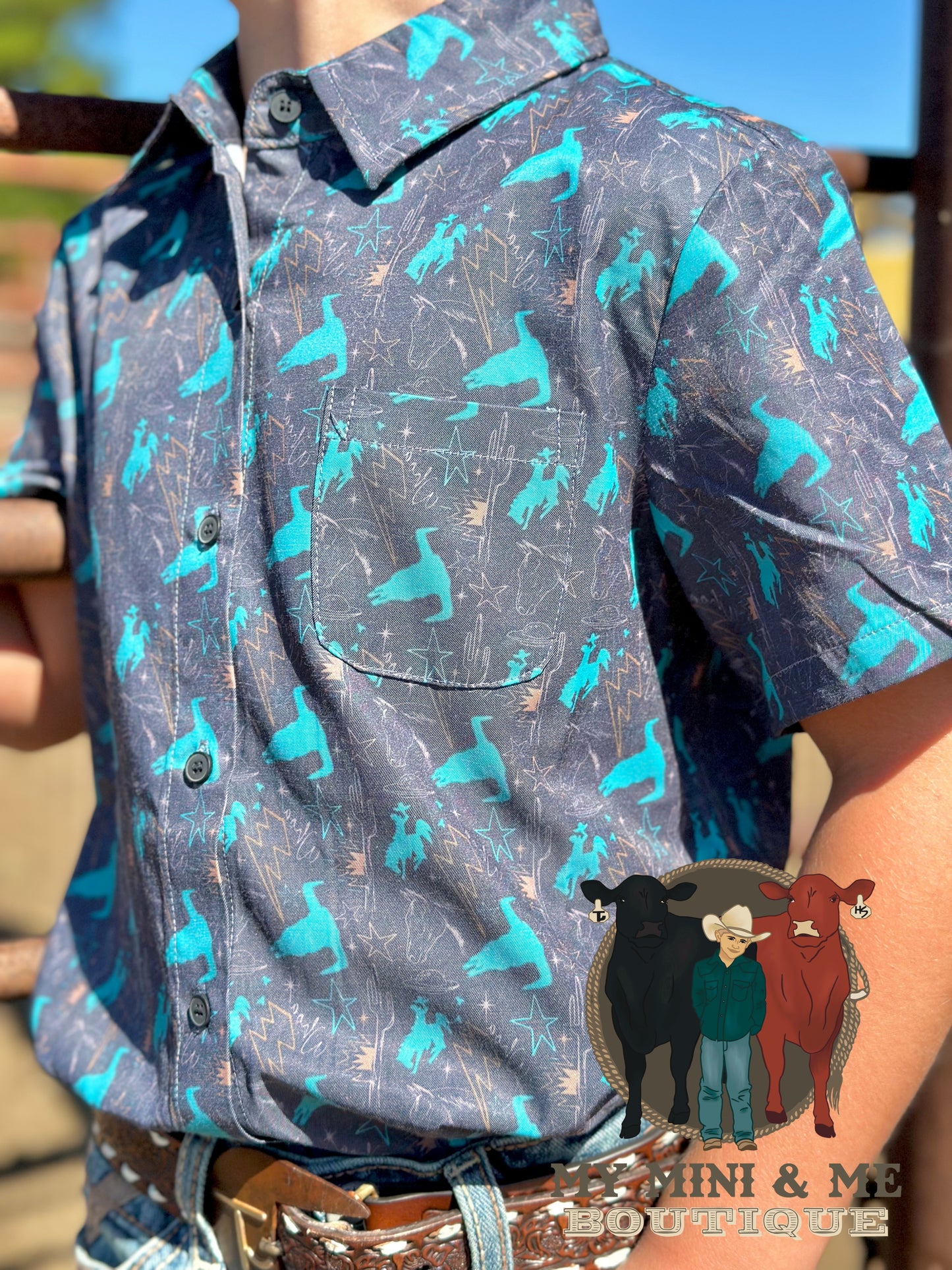 Cosmic Cowboy Button Up