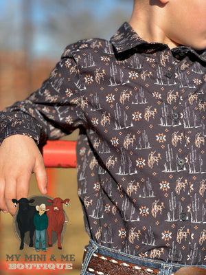 Saddle Buster Long Sleeve Button Up