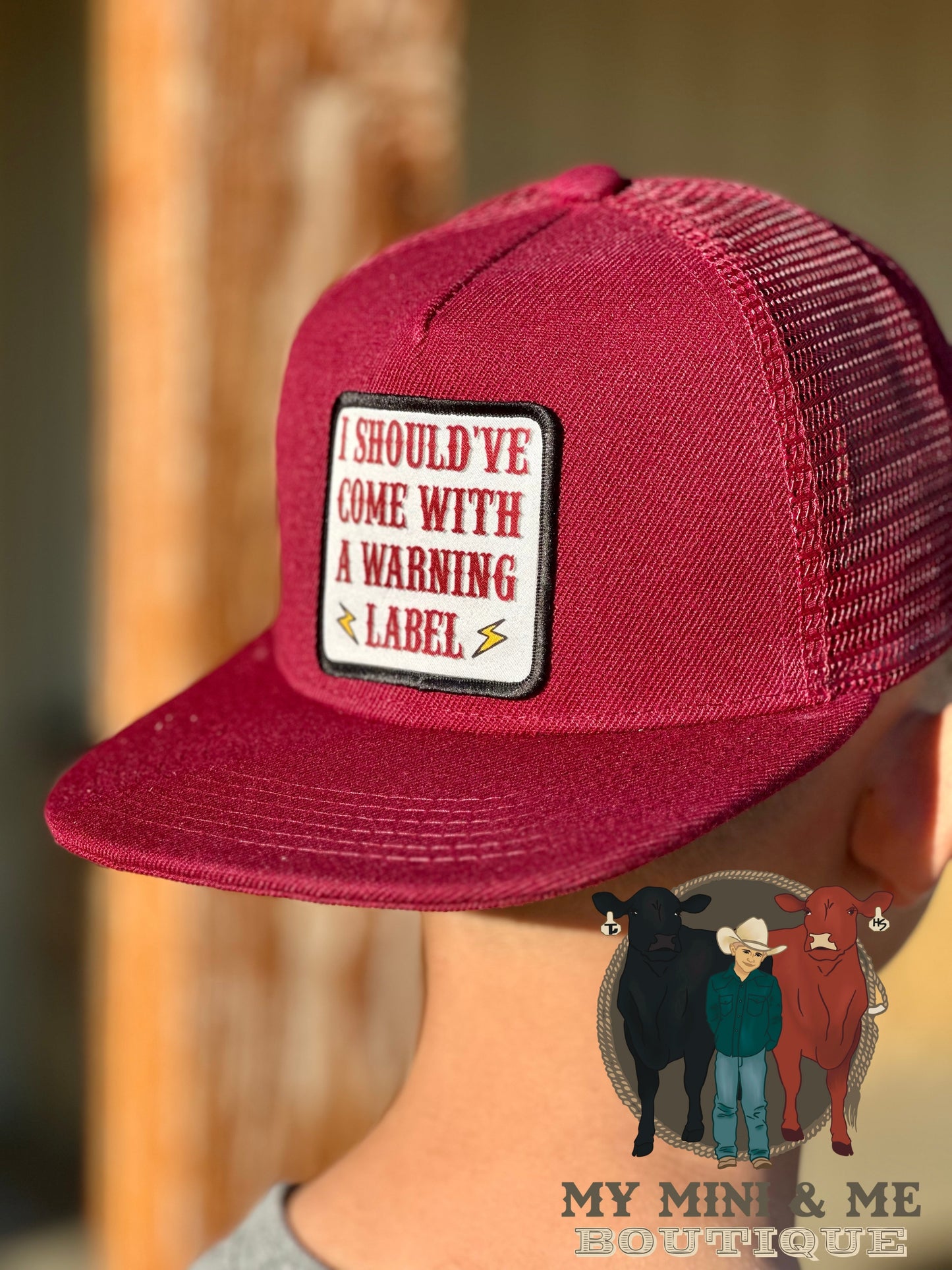 I Should’ve Come With A Warning Label Patch Cap