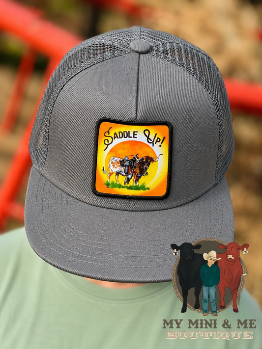 Saddle Up Longhorn Patch Cap
