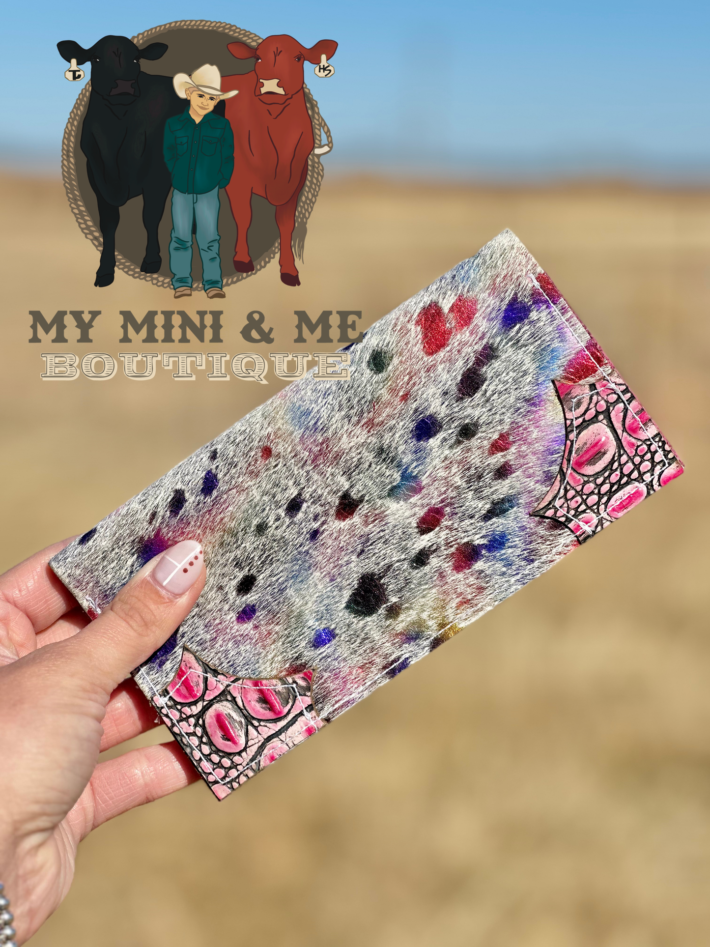 Genuine Cowhide & Leather Checkbook Covers