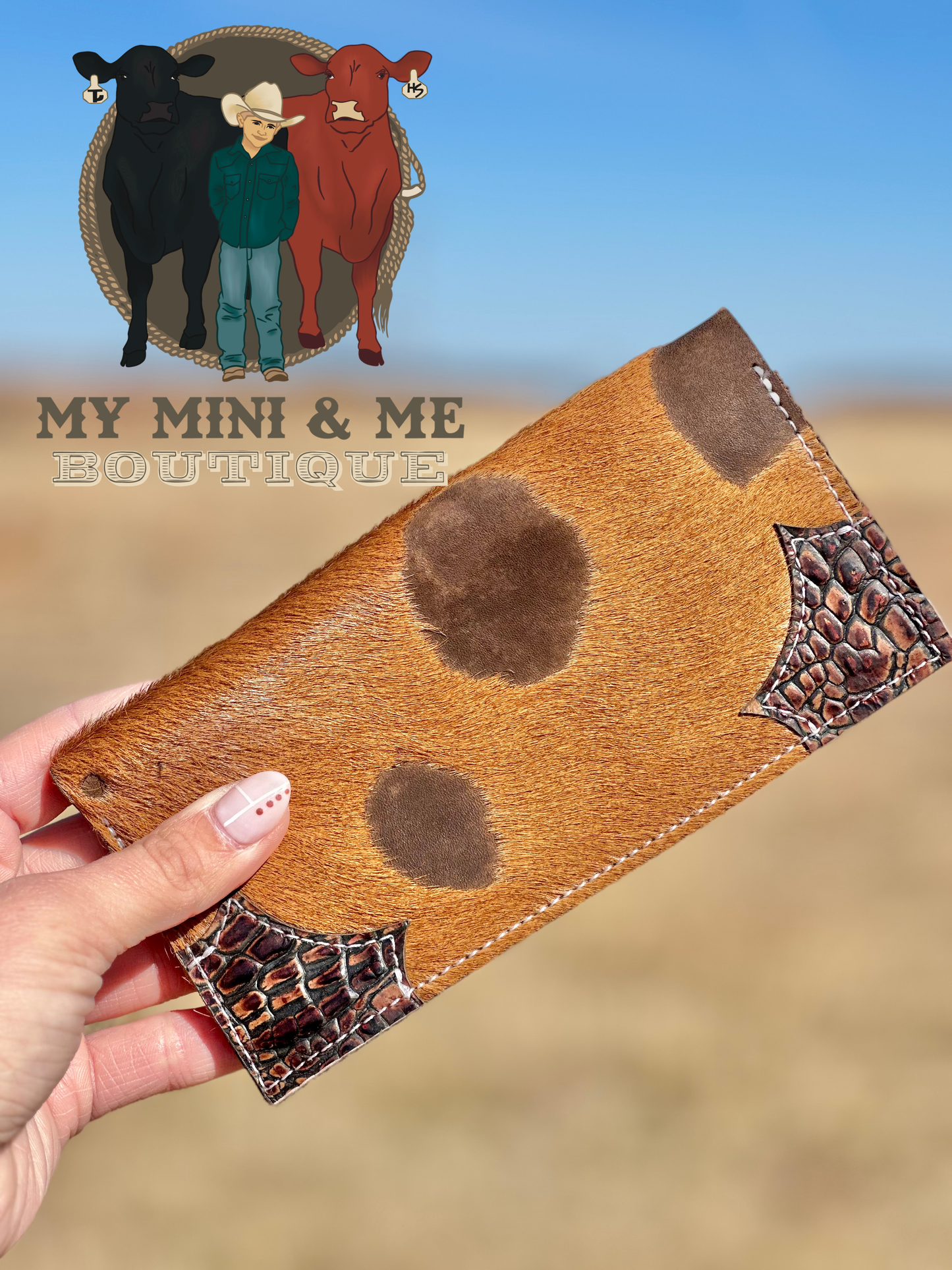 Genuine Cowhide & Leather Checkbook Covers