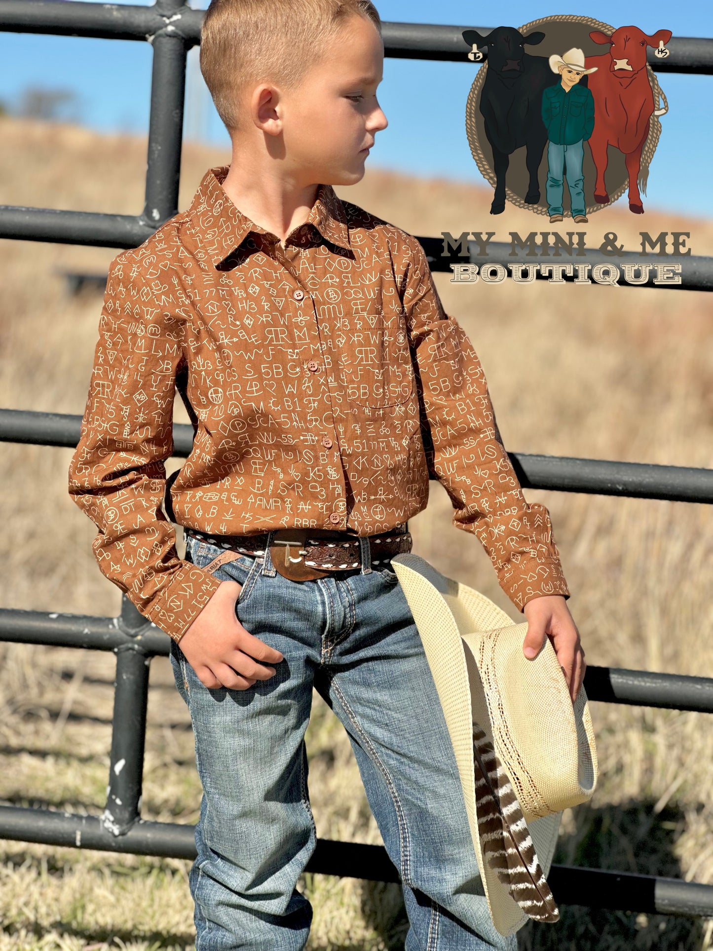 Brand Yur Cattle Long Sleeve Button Up