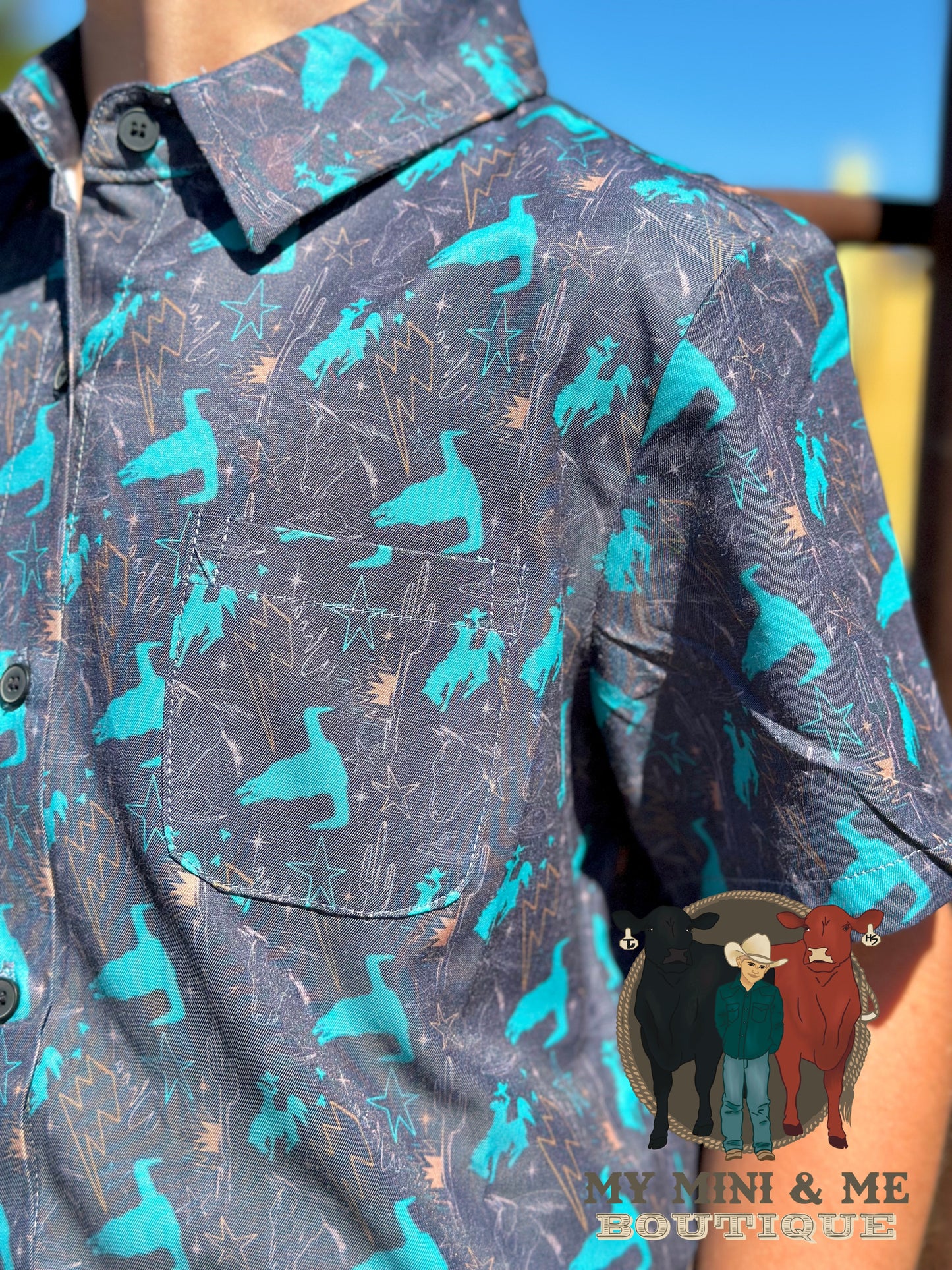 Cosmic Cowboy Button Up