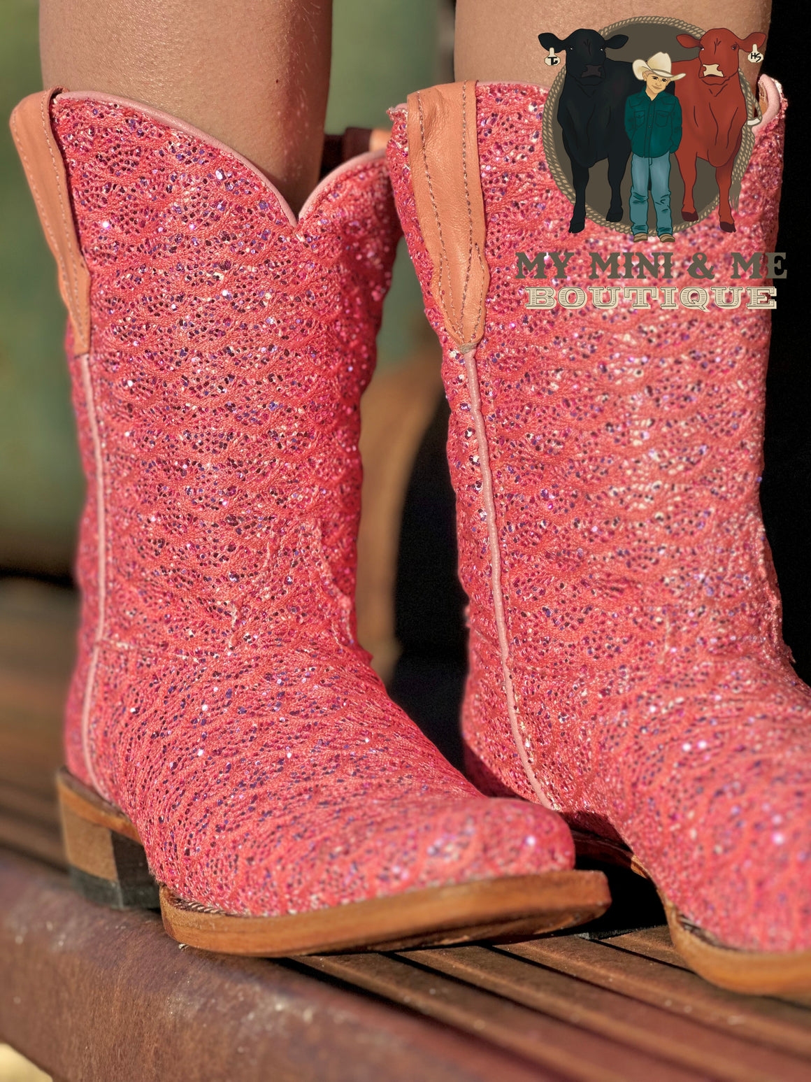 Dragon Coral Cowgirl Boots