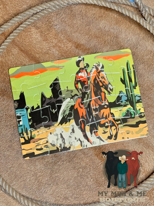 Retro Cowboy Puzzle