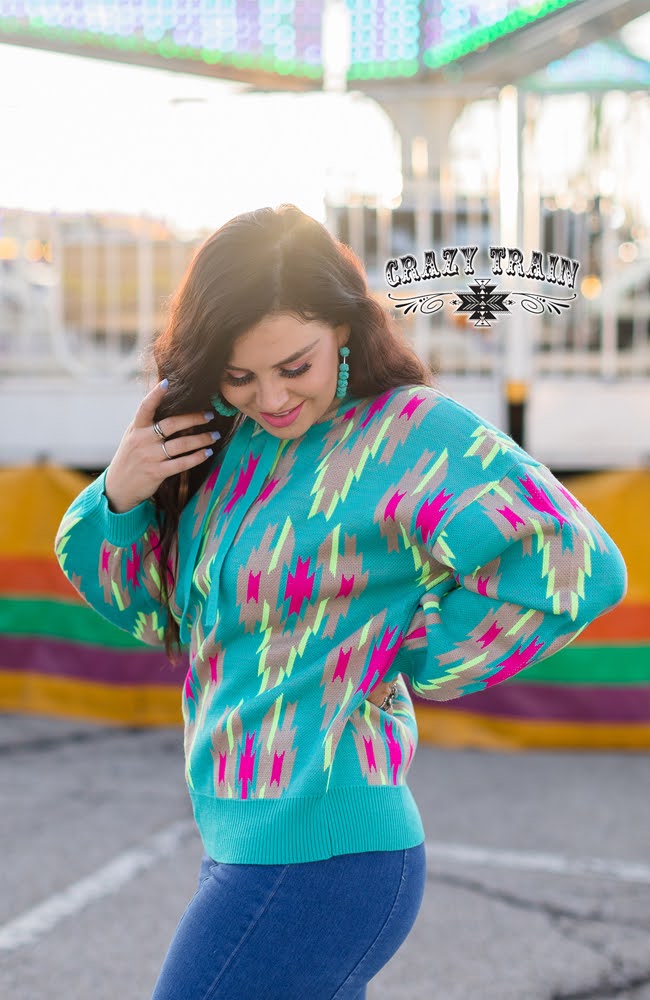 Highway Blues Knit Hoodie
