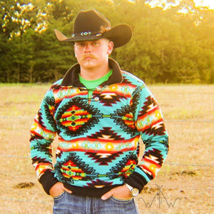 Electric Aztec Pullover