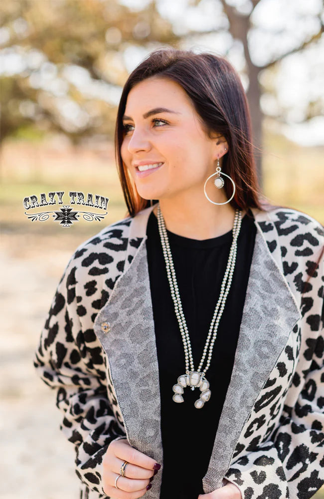 Double Take White Squash Blossom Necklace