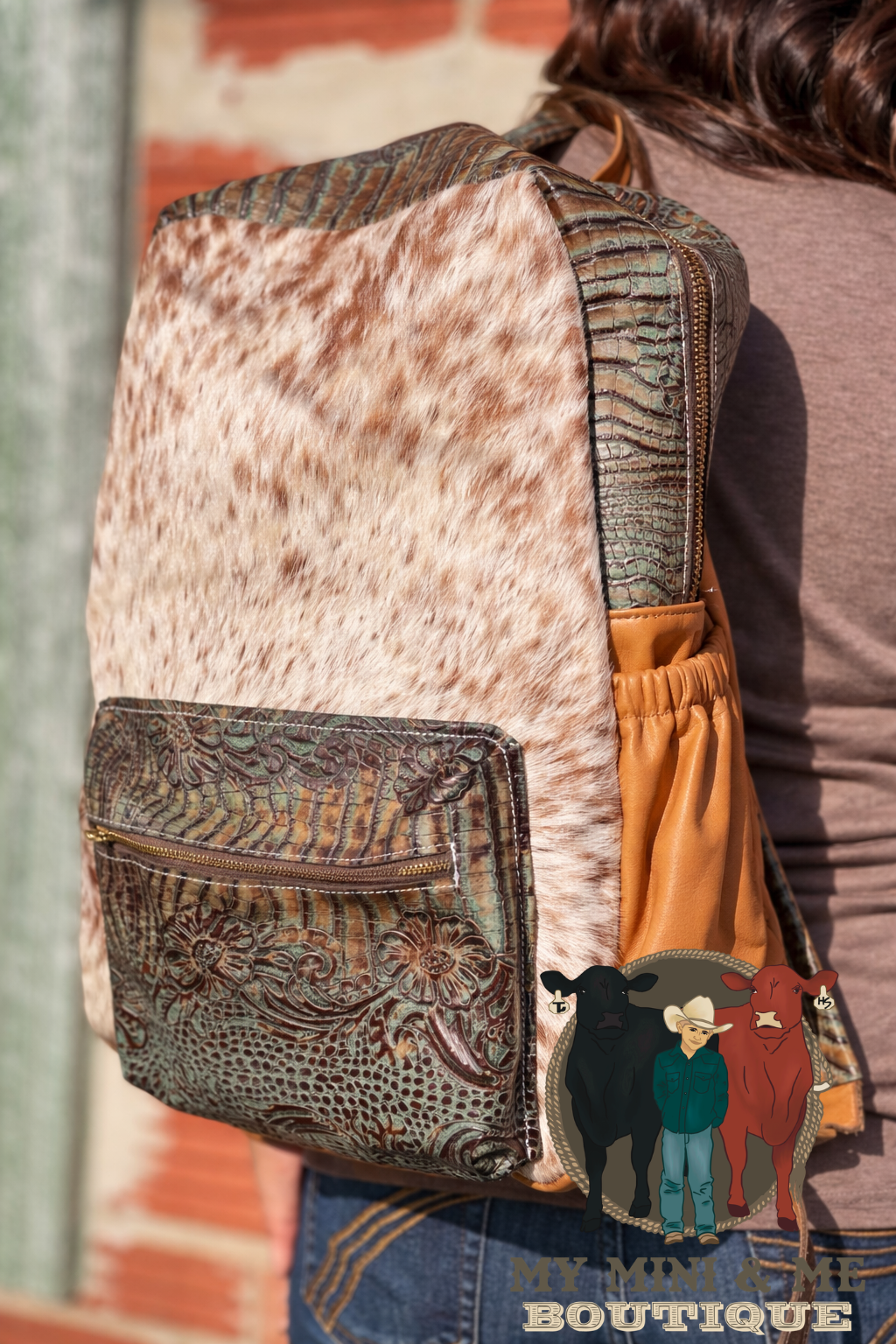 Genuine Cowhide & Leather Backpack