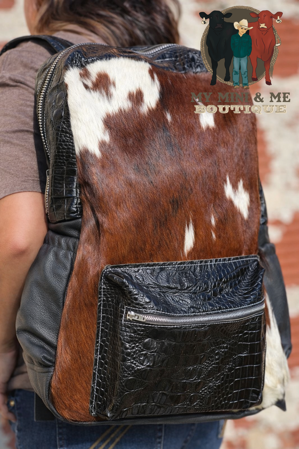 Genuine Cowhide & Leather Backpack