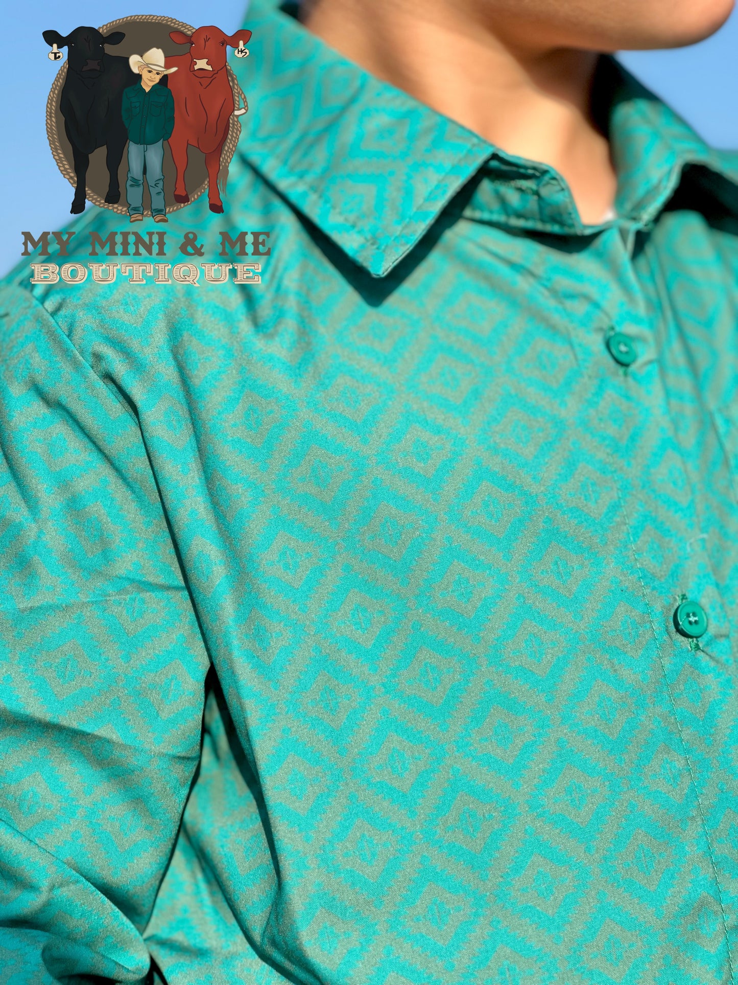 Kingman Turquoise Long Sleeve Button Up