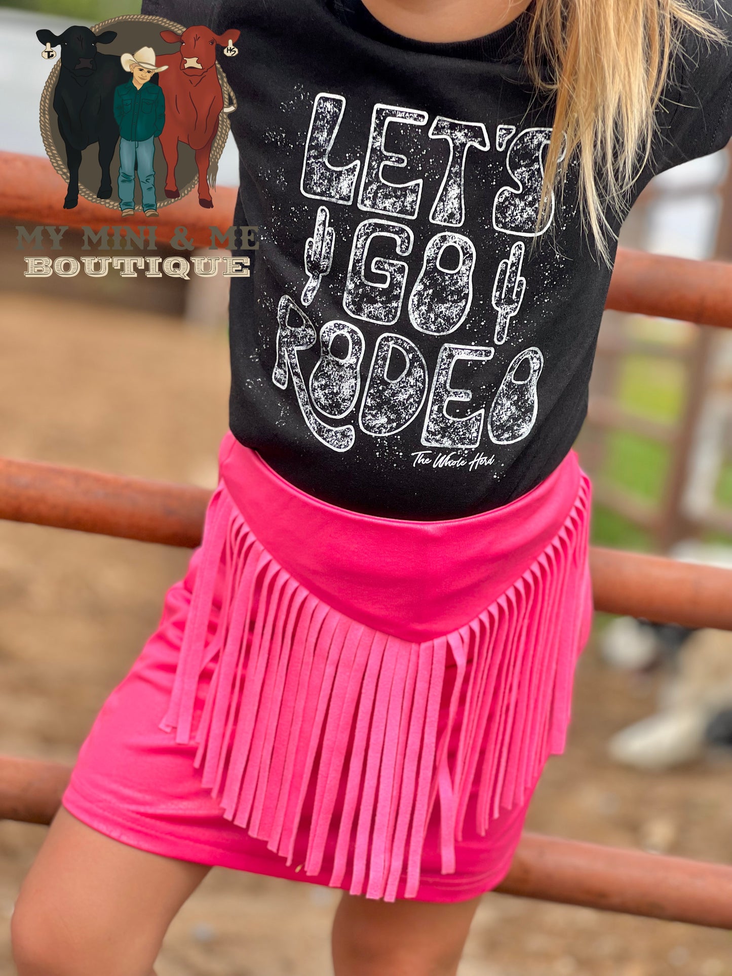 Bubblegum Saddle Round Up Skort