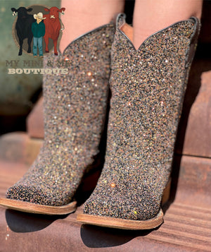 Brown Mermaid Cowgirl Boots