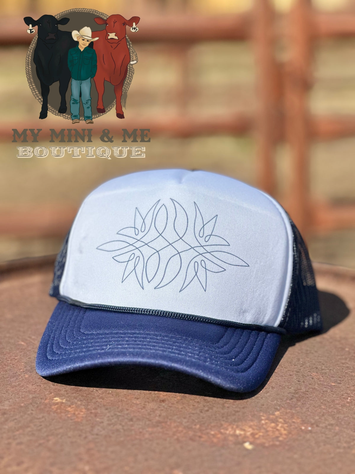 Western Stitch Trucker Hat