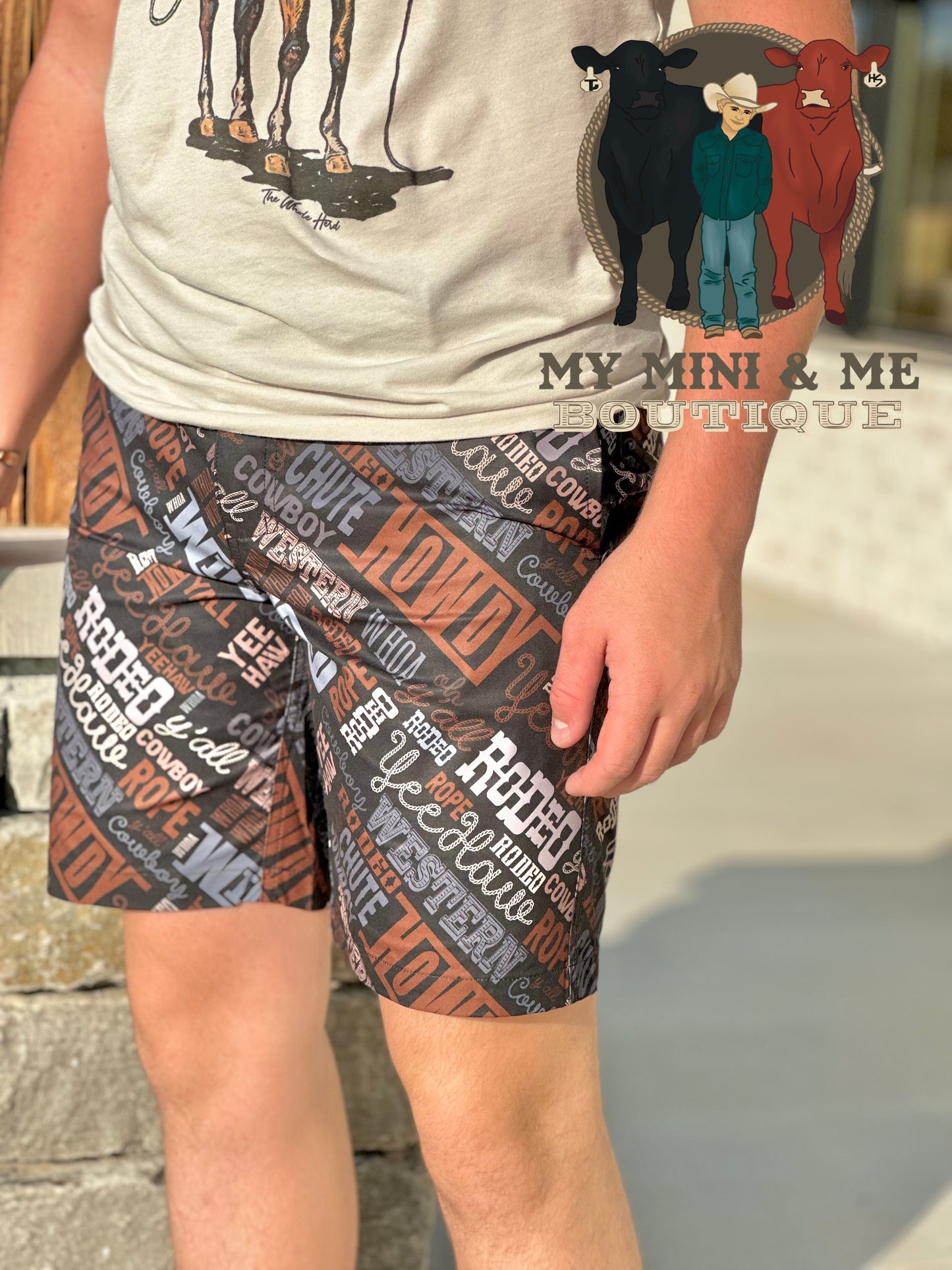 Howdy Partna Hybrid Board Shorts