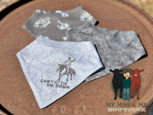 Can't Tie Me Down Drool Bib Set