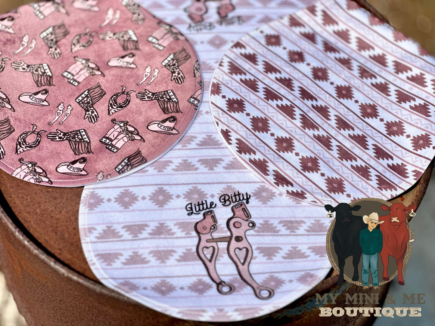 Little Bitty Burp Rag Set
