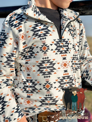 Arizona Aztec Quarter Zip Pullover