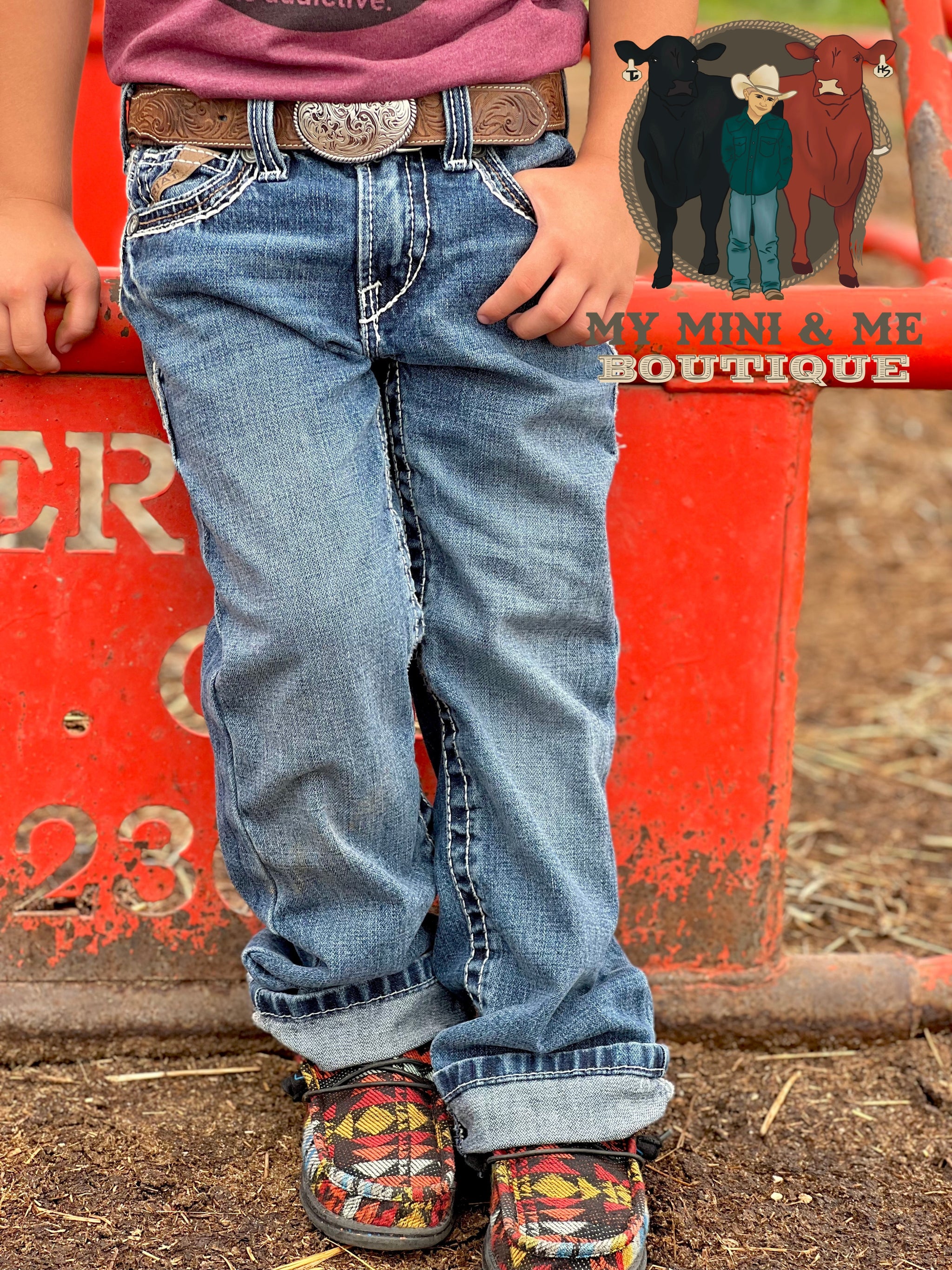 Relaxed Coltrane Boot Cut Jeans - MY MINI & ME