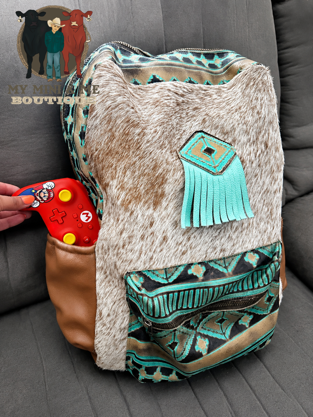 Genuine Cowhide & Leather Backpack
