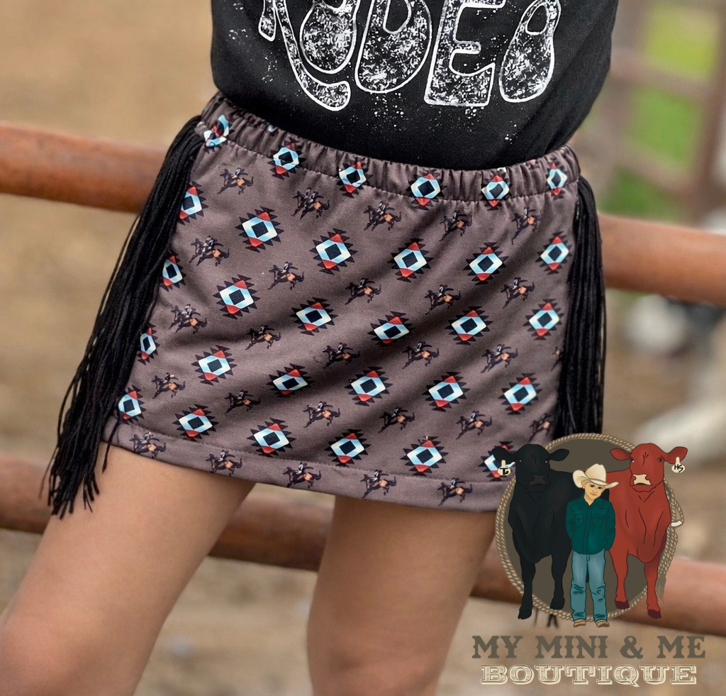 Fringe Mini Skirt