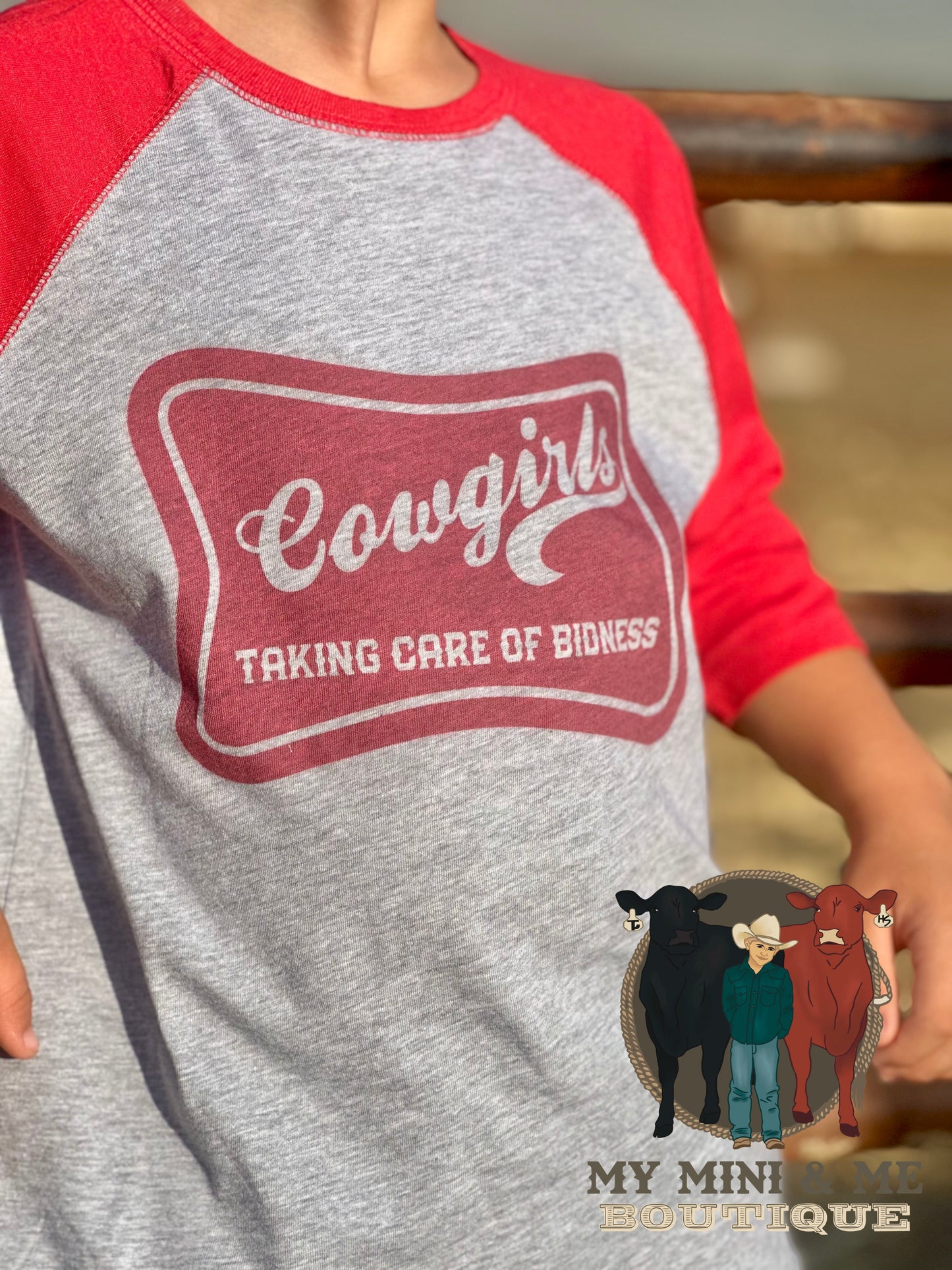 Cowgirl Bidness Baseball Tee