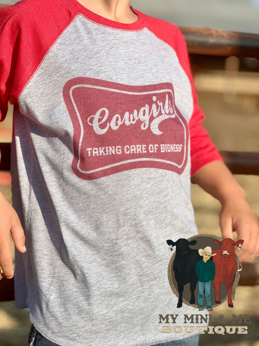 Cowgirl Bidness Baseball Tee