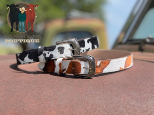 Cow Print Belts