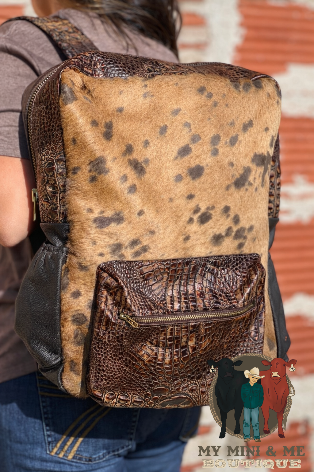 Genuine Cowhide & Leather Backpack