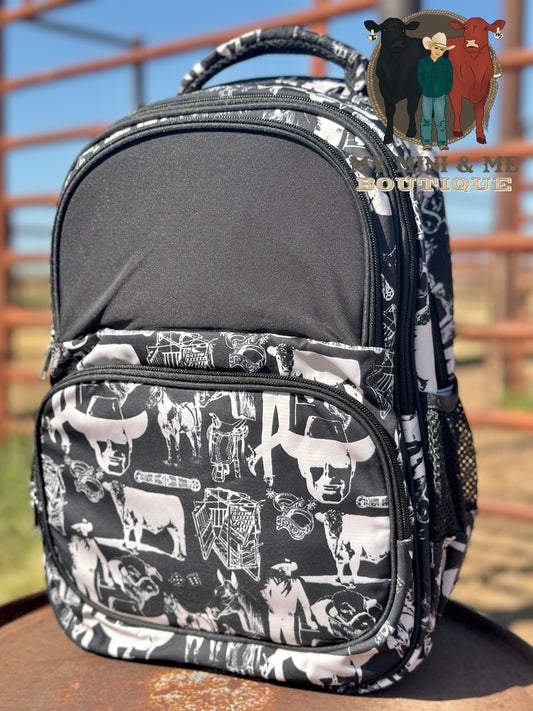 Black Vintage Backpack