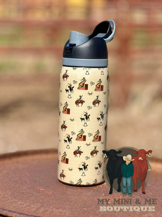 Vintage Cowboy Stainless Steel Tumbler