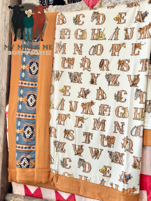 Western Alphabet + Knox Yearling Blanket
