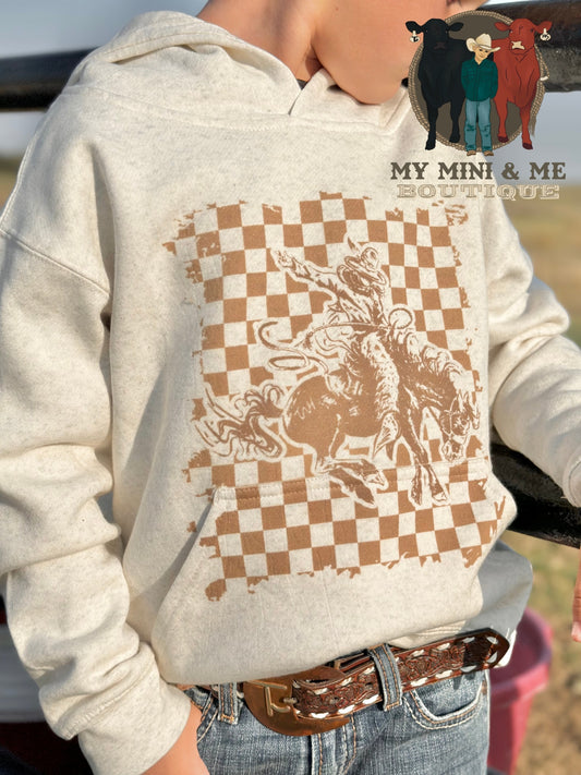 Checker Bronc Hoodie