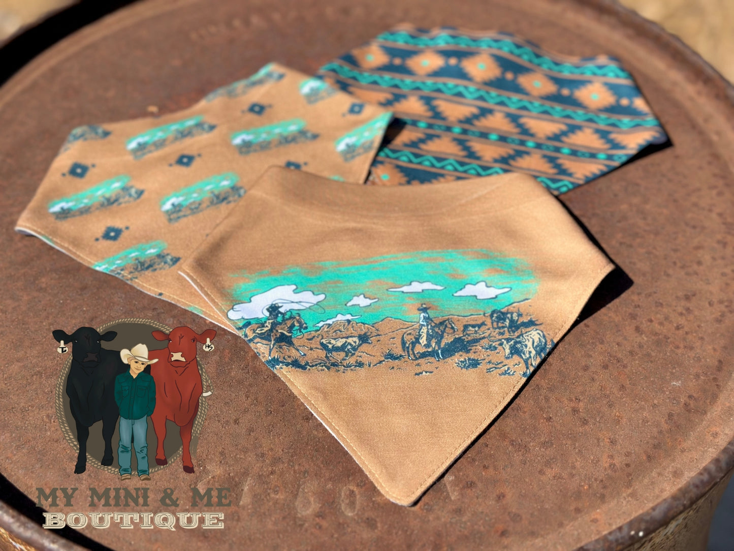 Ranchin' Drool Bib Set