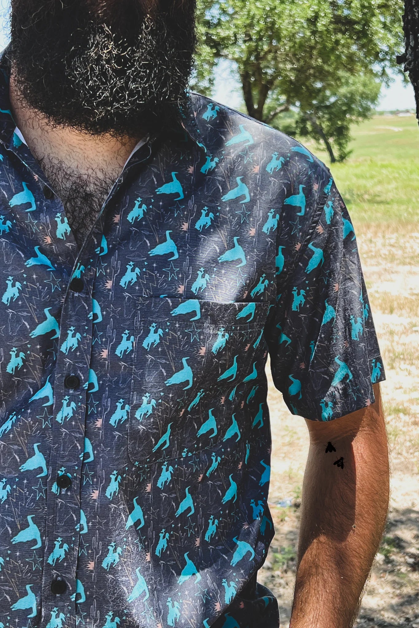 Cosmic Cowboy Button Up