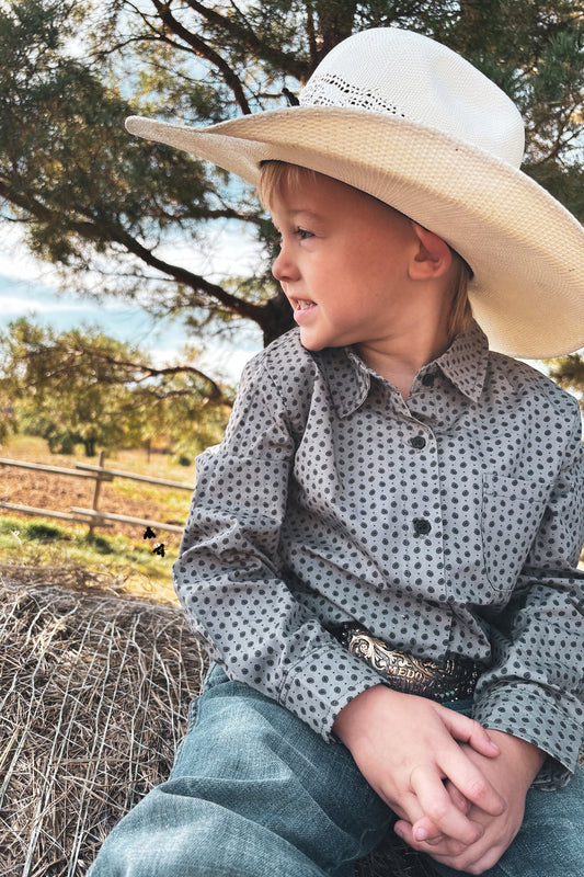 Concho Man Long Sleeve Button Up